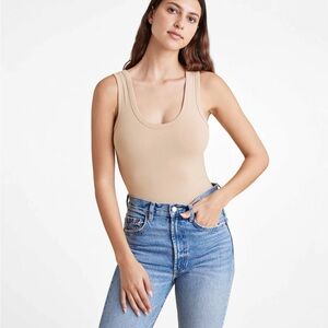Beige Tank Bodysuit